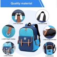 thumbnail image 4 of Mochila para niños, mochila para preescolar, jardín de infantes, primaria, mochila para niñas y niños (pequeña, azul), 4 of 5