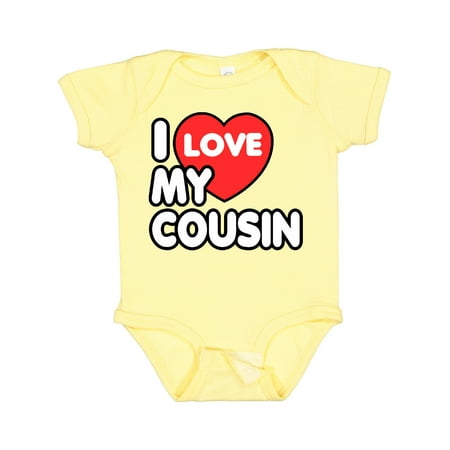 

Inktastic I Love My Cousin Gift Baby Boy or Baby Girl Bodysuit