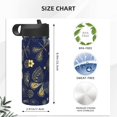 thumbnail image 4 of Sikiie Vintage Golden Butterfly Print 18OZ Insulated Straw Cup, Portable Leak-proof Sports Water Bottle, Stainless Steel Water Cup Suitable for Home and Outdoor, 4 of 8