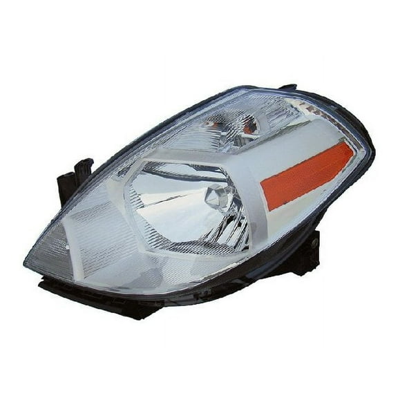 Left Driver Side Headlight Assembly - Compatible with 2007 - 2012 Nissan Versa 2008 2009 2010 2011