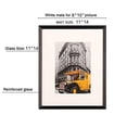 thumbnail image 2 of ART EMOTION Aluminum Picture Frame with 2MM Glass (BLACK, 11x14 with 8x10 Opening), Hangers for Vertical or Horizontal Display, 2 of 7