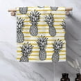 thumbnail image 4 of Hand Towels Set of 2 Pineapple Hand Towels for Bathroom Soft Absorbent Decorative Hand Bath Towels Dish Towels for Kitchen Sports Gym Yoga Home Decor 14 x 28 in, 4 of 6