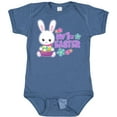 thumbnail image 3 of Inktastic My 1st Easter with Bunny and Easter Basket Girls Baby Bodysuit, 3 of 5