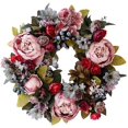 thumbnail image 1 of Corona de puerta artificial, corona decorativa, corona de flores decorativa, corona de pared, 1 of 4