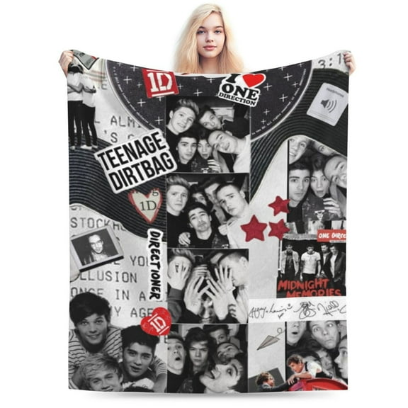 Soft Fleece Plush Throw One Direction Fluffy Blanket for Couch Sofa Bed Office 40"x30"