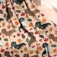 thumbnail image 2 of Fall Dachshund and Pumpkin Blanket,Comfortable Soft Flannel Throw Blanket,All Season,Warm Lightweight Blankets for Sofa Bed Couch Living Room Chair,50"x60"(130x150cm), 2 of 4
