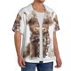 thumbnail image 2 of Balery C Camisa Casual de Manga Corta con Botones para Hombre, Texturizada, Estilo Cubano, para Playa, Verano-Medium, 2 of 5