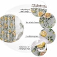 thumbnail image 6 of Yellow Rose Waterproof Fabric Shower Curtain,Vintage Country Botanical Floral Vines Waterproof Fabric Shower Curtain for Bathroom Curtains Bathtubs Shower Curtains with 12 Hooks Extra Long 72x96, 6 of 8