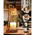 thumbnail image 6 of Funistree Flower Candle Warmer Lamp with Timer and Dimmer, Electric Top Down Wax Melter for Jar Candles, Adjustable Height Wax Warmer for Women Girl Wife, New Home Bedroom Decor, 6 of 9