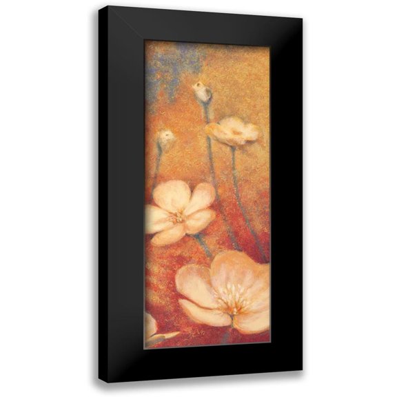 Michaels, Anne 8x14 Black Modern Framed Museum Art Print Titled - Floral Poetry II
