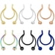 thumbnail image 1 of Anillos de nariz falsos con clip de acero inoxidable para tabique, joyería no perforante, pendientes de cartílago falso, anillos de labio, anillo de nariz de imitación, joyería para mujeres y hombres, 1 of 3
