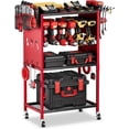 thumbnail image 1 of vfytbgnhj Power Tool Organizer with Wheels - Garage Power Tools Storage Cart  Large Rolling Drill Holder Cordless Battery Storage  Heavy Duty Floor Standing Utility Rack Gift for Men  Hus, 1 of 6