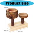 thumbnail image 3 of Hamster Food Bowl Chewable Applewoods Toy Easyly to Clean Small Animal Feeding Bowl And Teeth Grinding Toy, 3 of 5
