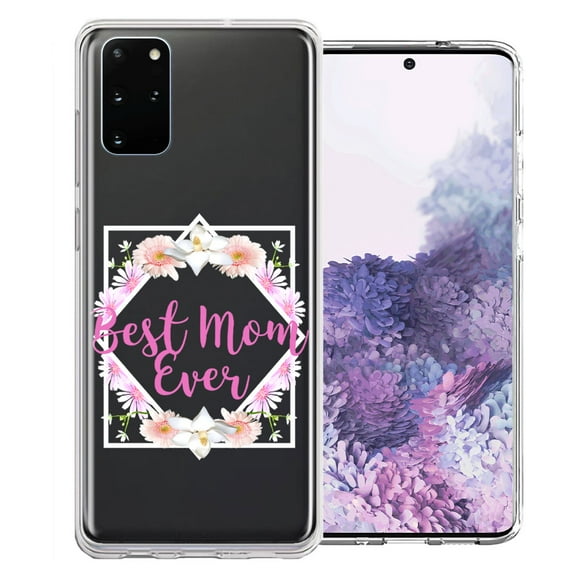MUNDAZE for Samsung Galaxy S20 Best Mom Ever Mother's Day Flowers Double Layer Phone Case Cover