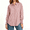 Red, variant on Women's Long Sleeve Button Down Shirts, Women's Striped Dressy Shirt with Ruffled Cuffs, Women's Blue,Size S-3XL