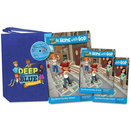 Deep Blue: Deep Blue Connects at Home with God One Room Sunday School Kit Spring 2019: Ages 3-12