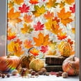 thumbnail image 5 of EUDIDV Thanksgiving Home Decor Thanksgiving Double Sided Maple Leaf Dazzling Sunlight Window Stickers Double Sided Viewable Window Stickers Festive Supplies, 5 of 6