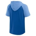 thumbnail image 3 of Men's Logo Athletic Royal Kansas City Royals Prime Raglan Short Sleeve Hoodie T-Shirt, 3 of 3