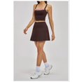 thumbnail image 3 of PISONIC Women 2 Piece Tennis Dress Cross-Back Tank Top with High Waisted Workout Skorts Skirt Set Yoga Golf Athletic Outfits Set, 3 of 7