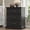 2Black, variant on FANRAL 3 Large Drawer Nightstand,29.5" Tall Night Stand,27.5" Wide Side Table,Wood Bedside Table Modern End Table,Small Wide Dresser for Bedroom,White Nightstand