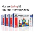 thumbnail image 3 of Magnetic Tiles 125 PCS (XL SET), Magnetic Tiles for Kids, Toy for 3 4 5 6 7 8 Year Old Boys & Girls, Large Building Set..., 3 of 9