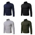 thumbnail image 2 of Men‘s Slim Fit Fleece Pullover Soft Turtleneck Base Layer Shirt Long Sleeve Thermal T-Shirt Mock Neck Sweatshirt, 2 of 8