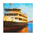 thumbnail image 1 of Ferry on the Seine - Canvas, 1 of 10