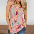thumbnail image 2 of Pompotops Haut Tendance Mode Imprimé Col Rond Débardeur Décontracté Ample T-Shirt pour Femmes, 2 of 6