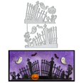 thumbnail image 1 of Troqueles de corte de Halloween Heureppy, stencil metálico de cerca de calabaza, 1 of 5