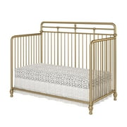 Little Seeds Monarch Hill Hawken Metal 3 in 1 Convertible Crib, Black