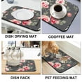 thumbnail image 4 of Washable Rubber Pioneer Dish Drying Mats for Kitchen Counter Home Large Coffee Bar Pad Accessories and Decor for Utensils Stemware 23.5''x15.5'', 4 of 7