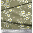 thumbnail image 3 of Soimoi Green Cotton Duck Fabric Artistic Floral Print Sewing Fabric Yard 42 Inch Wide, 3 of 3