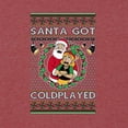 thumbnail image 3 of Wild Bobby Santa Got Coldplayed Christmas Unisex Sweater | Funny Holiday Unisex Crewneck Sweatshirt, 3 of 5