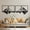 Size:M-Black, variant on ESTART 4 Pcs Colorful Metal Mountain Lake Line Wall Art for Living Room Dining Office