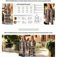 thumbnail image 3 of PRETTYGARDEN Womens Plaid Shacket Jacket Fall Fashion Long Sleeve Button Up Flannel Shirt Winter Clothing Woolen Coats, 3 of 6