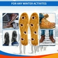 thumbnail image 4 of 4 Pairs Men Women Insole Winter Soft Warm Insoles Thick Fuzzy Replacement Foot Inserts for Shoes Boots Slippers41, 4 of 7