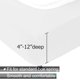 thumbnail image 2 of Funda de somier ALYVIA SPRING, jersey de punto, talla king, blanco, 2 of 6