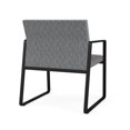 thumbnail image 5 of Fauteuil d'Invité Surdimensionné Gansett pour Réception et Attente / Acier Noir / Gris / Gris, 5 of 5