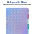 thumbnail image 5 of Avery Luxe Collection Holographic Big Tab Fashion Dividers for 3 Ring Binders, 5 Tab Set, Confetti Pattern, 1 Set 24929, 5 of 6