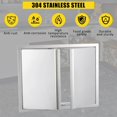 thumbnail image 3 of Qinaqin Robusto Stainless Steel cm de Profundidadouble Puerta Gabinete 28\, 3 of 5
