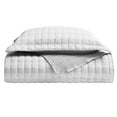 thumbnail image 3 of Sweet Home Collection 3 Piece Embroidered Checkered Quilt and Pillow Sham Set Queen Gray, 3 of 5