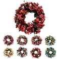 thumbnail image 3 of Matsuzay Guirnalda de flores artificiales para colgar en la pared de la puerta delantera, guirnalda decorativa para casa, vacaciones, boda, fiesta, guirnaldas No.07 Matsuzay HA008500-07, 3 of 6