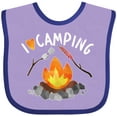 thumbnail image 3 of Inktastic I Love Camping- Campfire, Hot Dog, Marshmallows Boys or Girls Baby Bib, 3 of 4