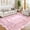 Pink, variant on Garvee 2'x6' Scalloped Runner Rug Washable Botanical Mushroom Rugs with Non Slip Backing, Low Pile Floral Printed Indoor Carpet for Bedroom Hallway Kitchen, Black