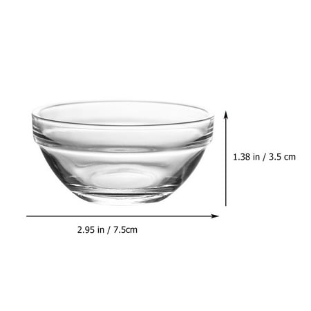 

12Pcs Lead-free Glass Material Bowls Pudding Jelly Glass Bowls Cake Molds