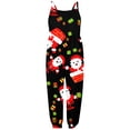 thumbnail image 5 of HNMKIU Kids Christmas Jumpsuit Toddler Baby Girl Christmas Prints Jumpsuit Sleeveless Romper Outfits Pants Clothes Christmas Outfit Red - 7-8Years, 5 of 5