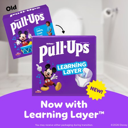 PULL-UPS BOYS’ POTTY TRAINING PANTS, 5T-6T (46+ LBS), 80 COUNT (SELECT FOR MORE)
