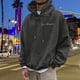 thumbnail image 3 of MHFRRA Sudadera con Capucha y Estampado de Letras para Uso Informal y Comodidad Diaria Gris, 3 of 5