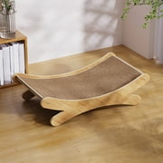 Cat Scratcher Bed Durable Cat Scratching Post with Hammock for Indoor Cats Lounger & Sleep & Scratch, Sturdy Solid Wood Frame for Cats Scratcher Lounge, Wooden Cat Furniture
