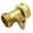 Gold, variant on Solid Brass 3/4" Garden Hose Shut Off Valve – Heavy Duty Flow Control Connector for Sprayers & Nozzles